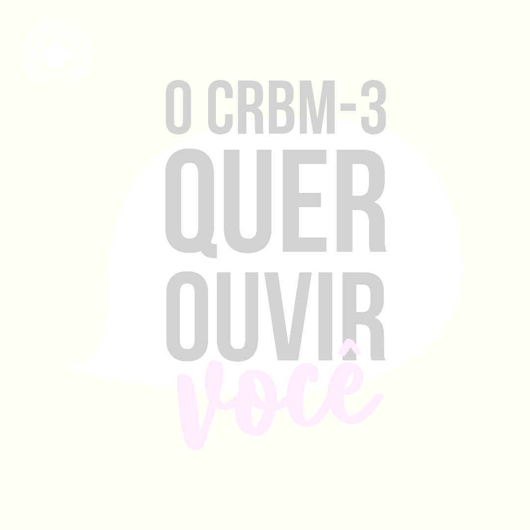 O CRBM-3 quer ouvir você